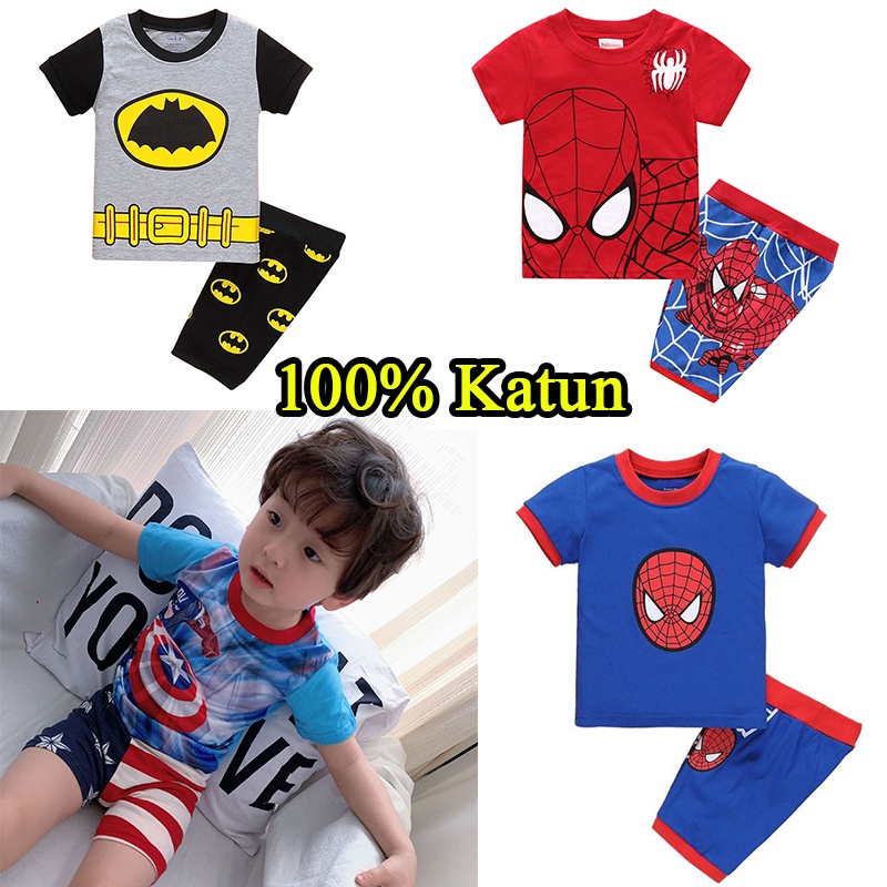 AVENGERS ANAK LAKI-LAKI KAOS LENGAN PENDEK + BAJU BAYI KARAKTER 1 SAMPAI 7 TAHUN GRATIS ONGKIR