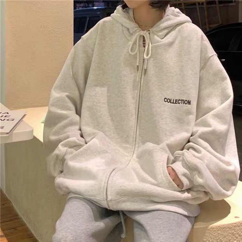 COLECTION HOODIE ZIPER | SWEATER OVERSIZE WANITA KOREAN
