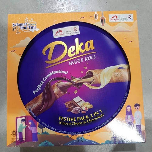 

Deka Festive Pack 2in1 350gr Choco Choco & Choco Nut-Biskuit Lebaran Parcel Coklat