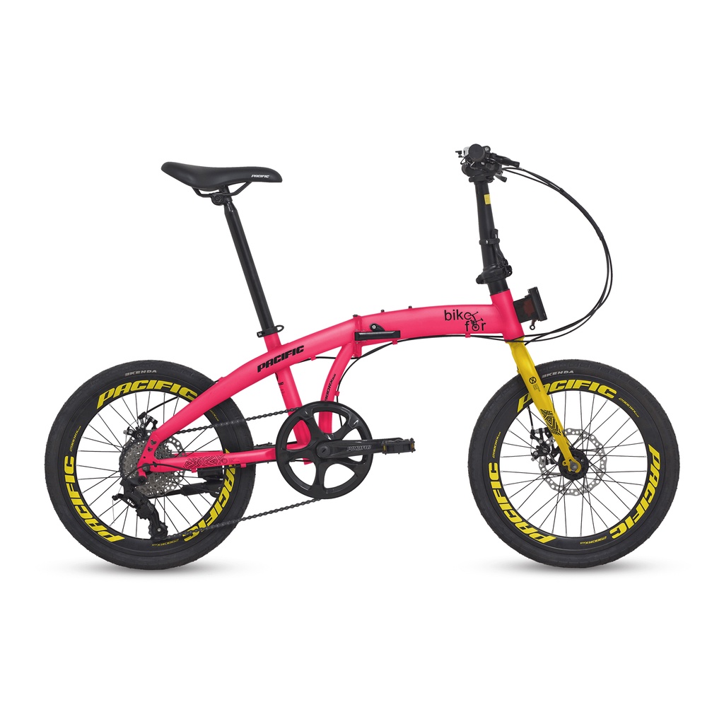SEPEDA LIPAT PACIFIC 2980 RX 6.8 20” 8 SPEED FRAME STEEL MECHANICAL DISC BRAKE BICYCLE FOLDING BIKE