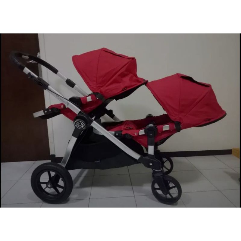 Stroller Baby Jogger City Select With Second Seat Ruby