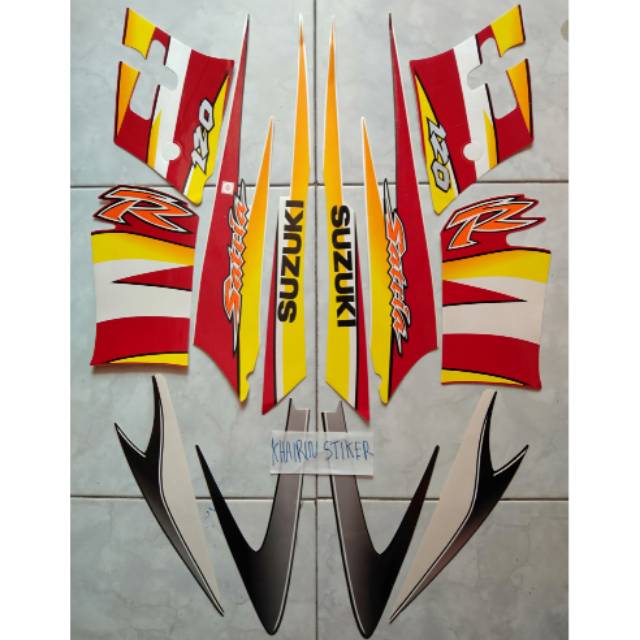 Striping satria hiu merah putih