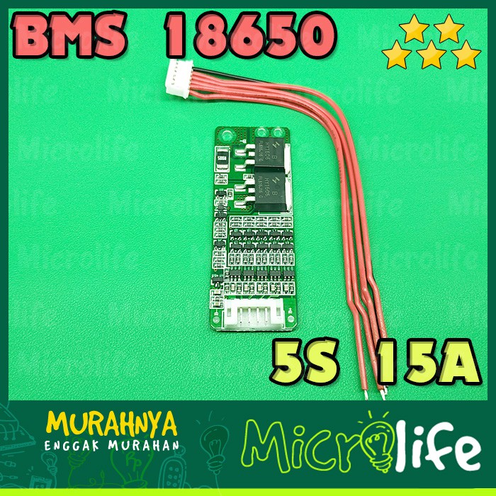 BMS 5S 15A LITHIUM ION 18650 PCM BATTERY MANAGEMENT PROTECTION BOARD