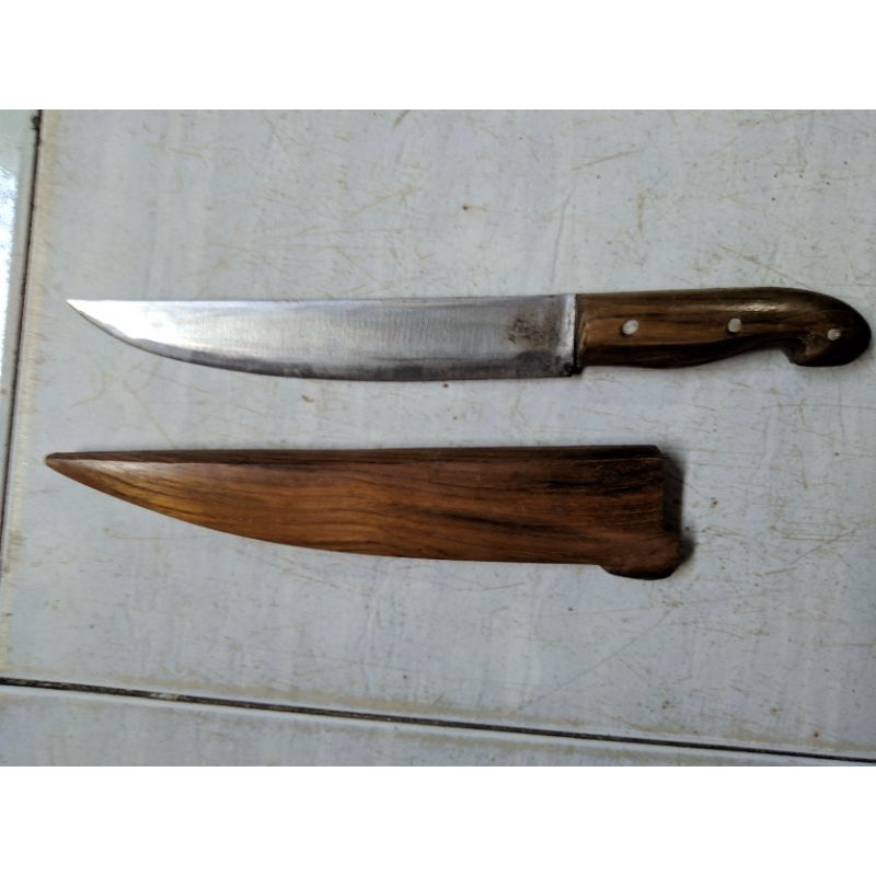 Pisau Dapur sarung Kayu