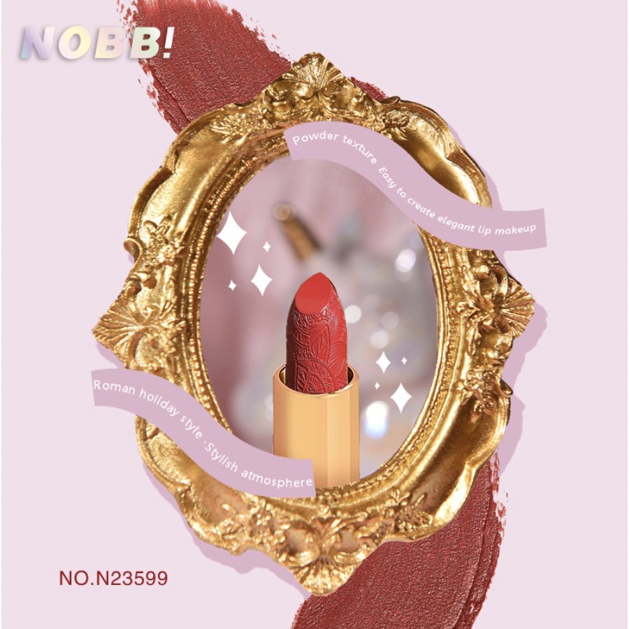 NOBB 4PCS SET Sweet Cool Matte Lipstick natural red waterproof and durable Set NO008