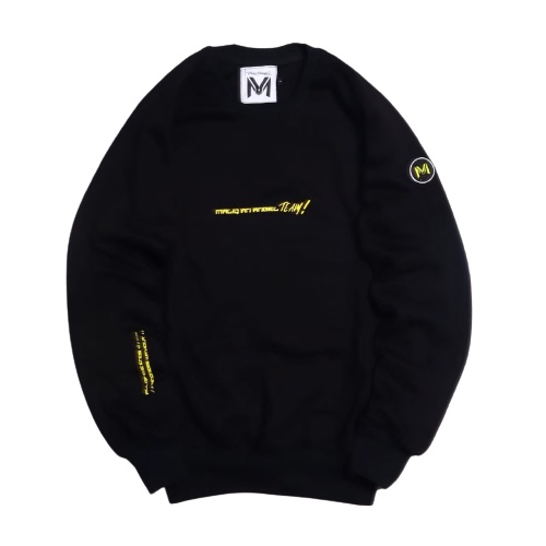 Jaket Sweater Crewneck TEAM MA – Black Edition Fashion Trendy Casual Pria Good Brand Quality Stylish