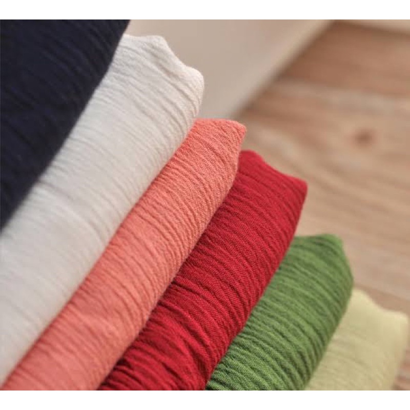 Bahan kain rayon crinkle