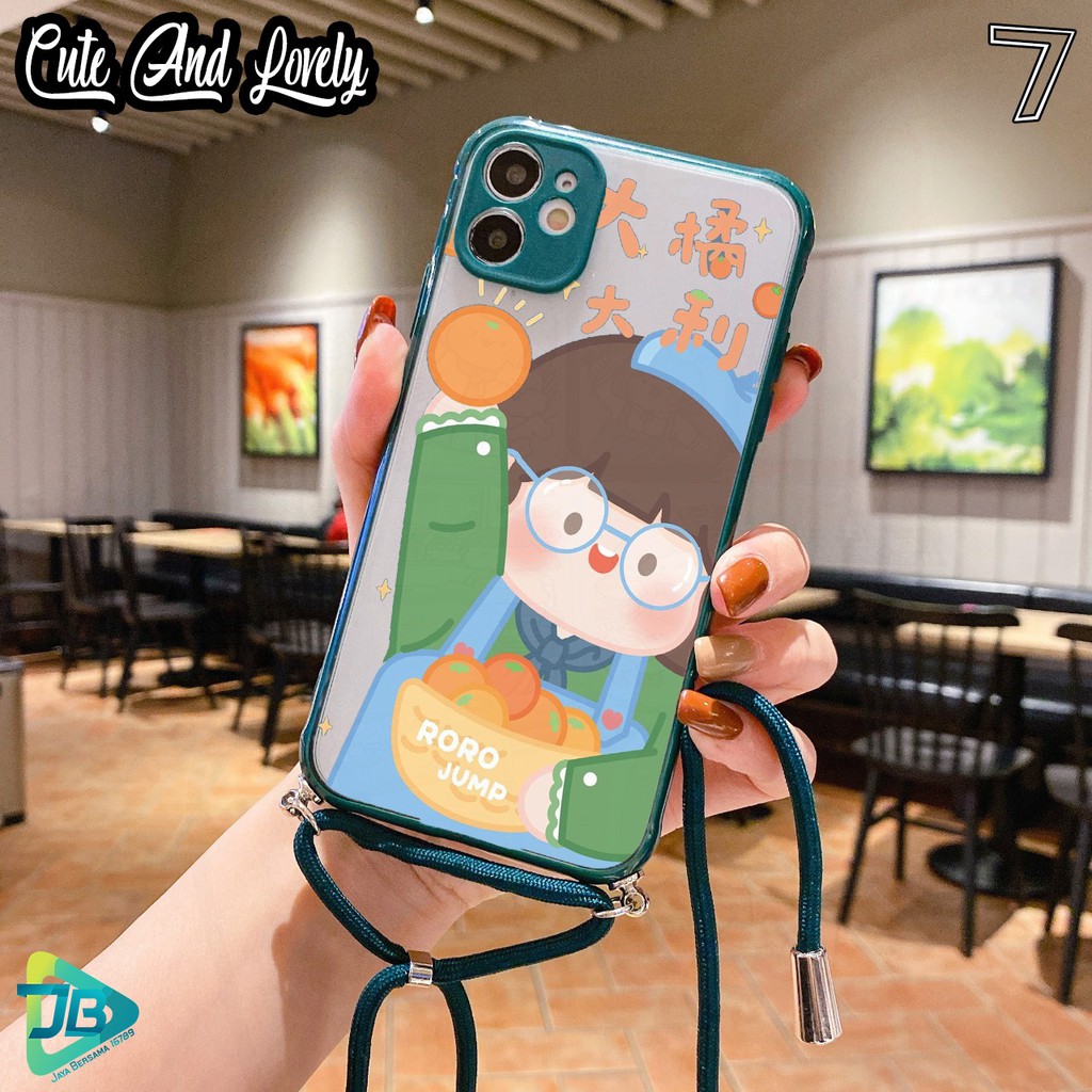 Softcase Slingcase Lanyard Choice CUTE AND LOVELY Vivo Y91c V5 V9 V11 V15 V17 V20 Se S1 Pro JB3697