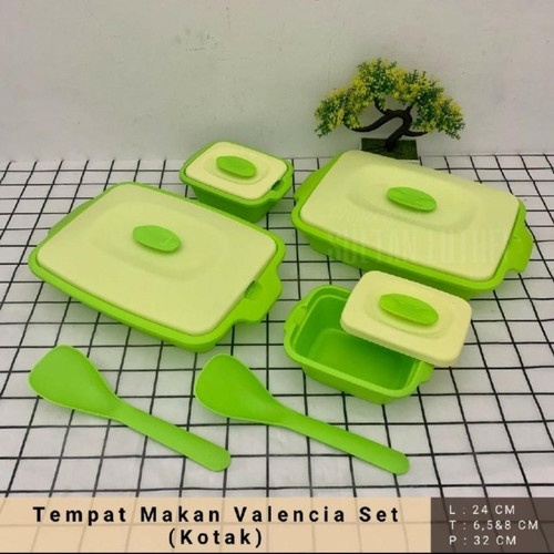 TEMPAT PRASMANAN PLASTIK SET BIGGY VALENCIA SET 4 KOTAK MAKANAN VALENCIA SET KOTAK