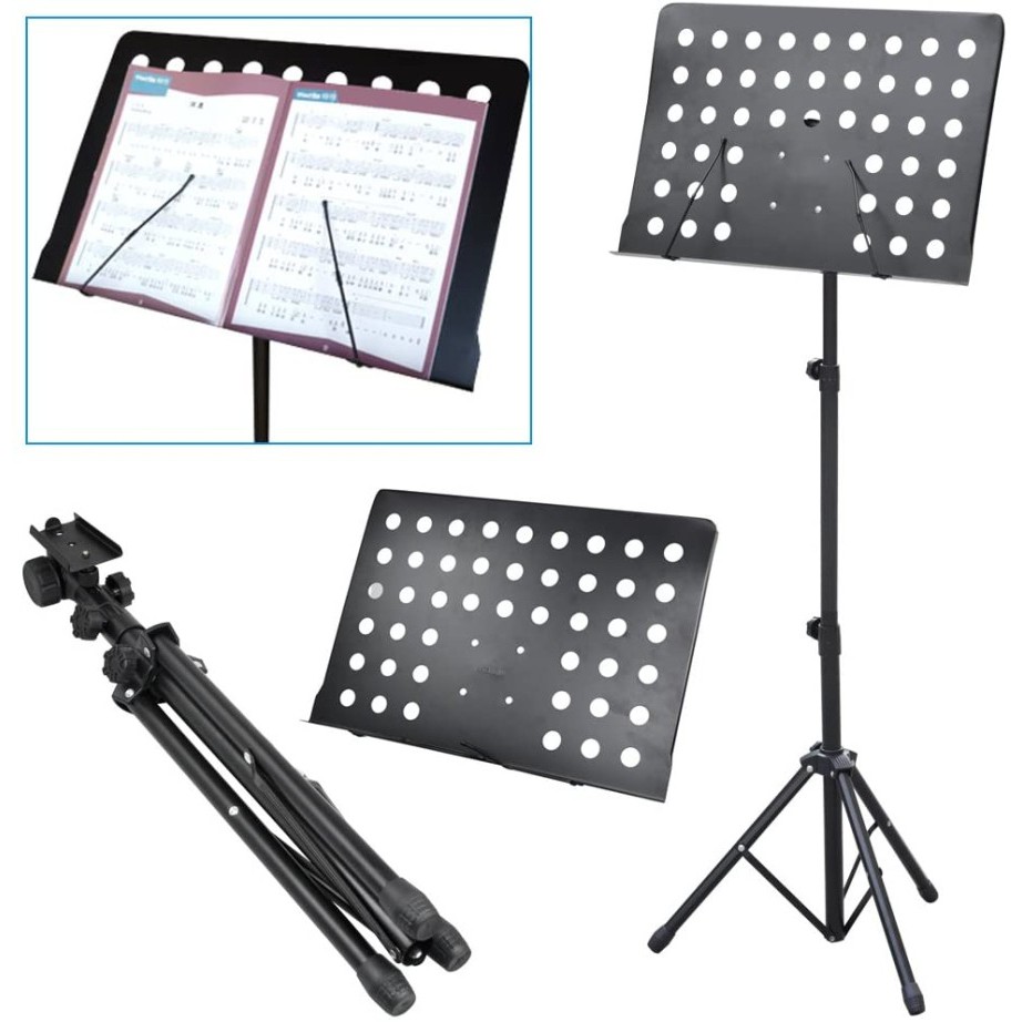 Music Book Sheet Tripod Stand Buku Partitur Piano Karaoke Gitar Viola