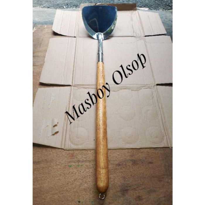 SODET STAINLESS JUMBO GAGANG KAYU / SODET MASAK BESAR 72 CM