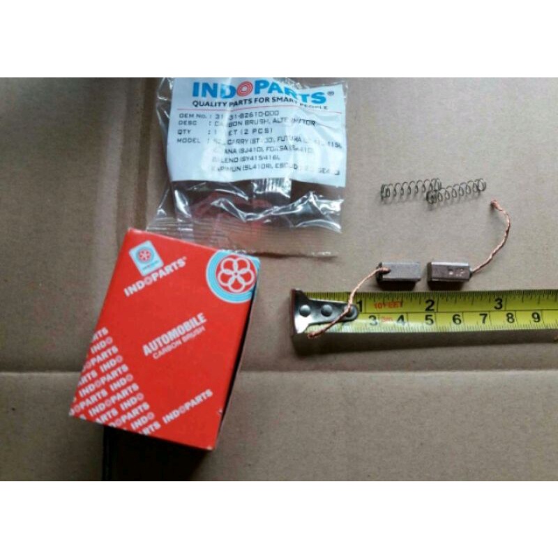 KUL ALTERNATOR MOBIL SUZUKI CARRY 1.0 FUTURA KATANA ZEBRA DLL CARBON BRUSH ARANG SPUL DINAMO AMPER
