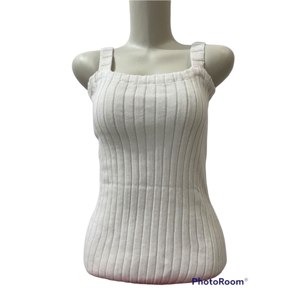 Tanktop Rajut Tali - Atasan Knit Korean - Tanktop Wanita