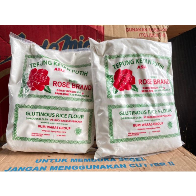 

Tepung Ketan Putih Rose Brand 500gram