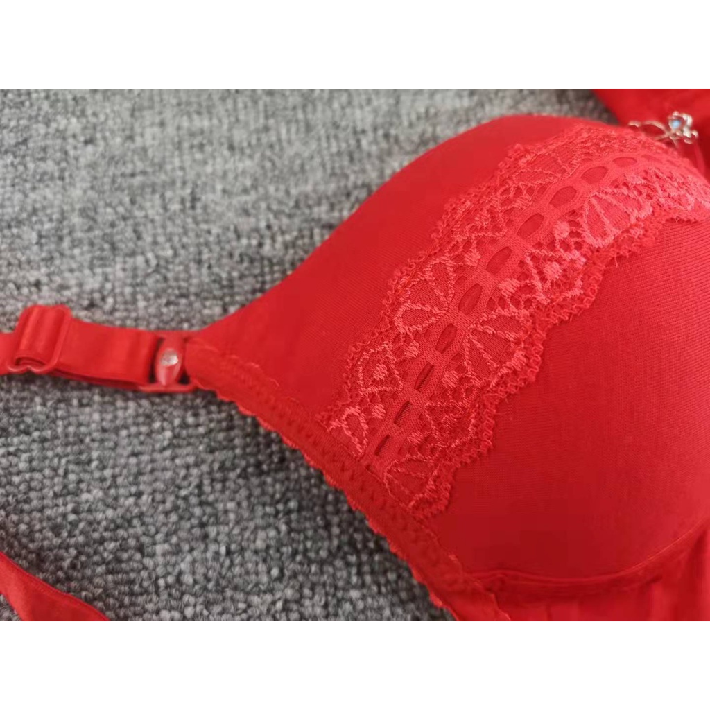 BRA / BH WANITA 135 TANPA KAWAT SIZE 34-40 KAIT 3 WARNA MERAH PAKAIAN DALAM WANITA IMPORT