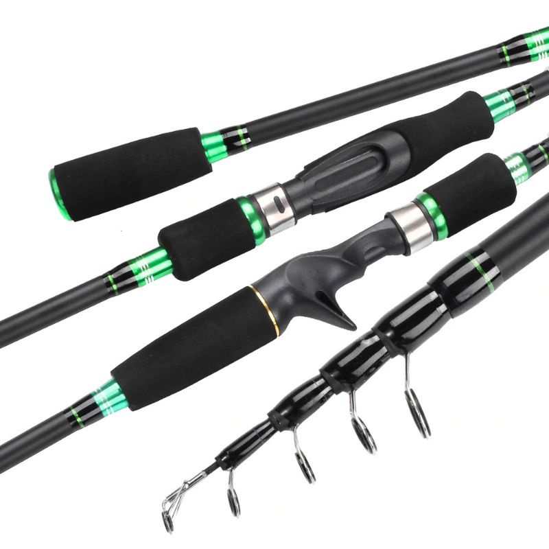 SHENYUE Joran Pancing Baitcasting Carbon Portable Rod 1.8M - JW-03 - Green