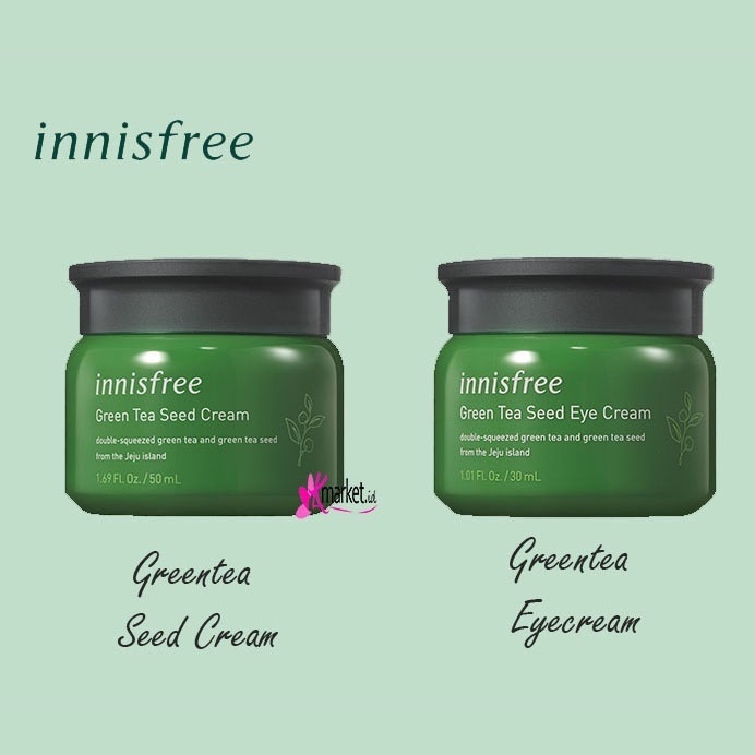 [BPOM] Innisfree Green Tea Seed Cream 50ml | Innisfree Green Tea Seed Eye Cream 30ml