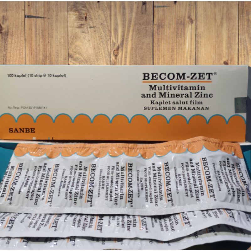 Becomzet Multivitamin , Becom Zet, Becom-Zet vitamin C 100% Original