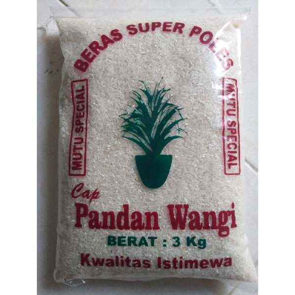 

Beras cap pandan wangi 3kg