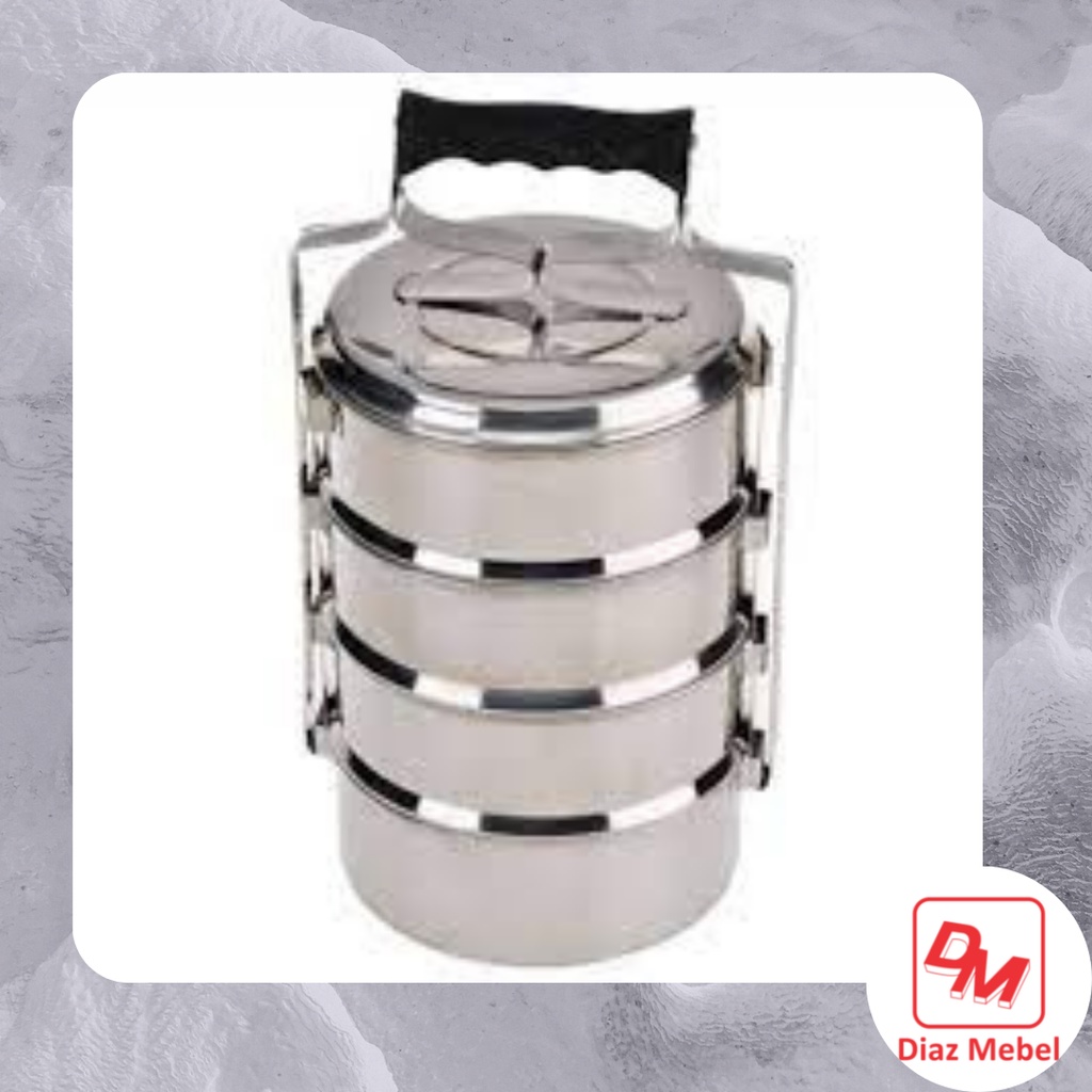 Rantang Susun 4 Stainless Steel 14cm Shinko 555 / Tempat Makan / Lunch Box / Rantang 4 Susun