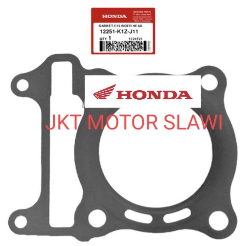 12251 K1Z J11 gasket cylinder head PCX 160 asli Honda