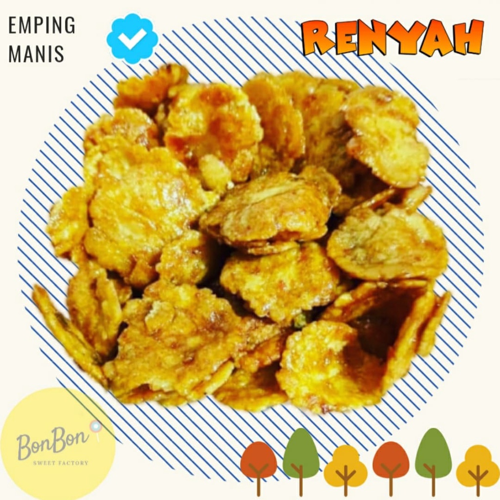 

Emping Manis 500 Gr / Keripik Emping Manis Kecil Mini Tipis Renyah / Kripik Belinjo Melinjo