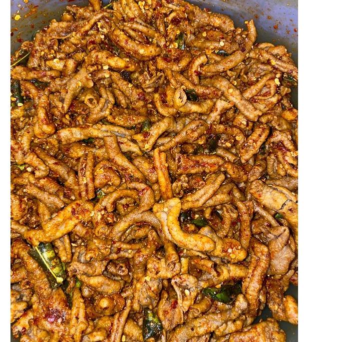 

【⚡TAR】 USUS CRISPY PEDAS DAUN JERUK USUS KRISPI 100gr termurah se indonesia