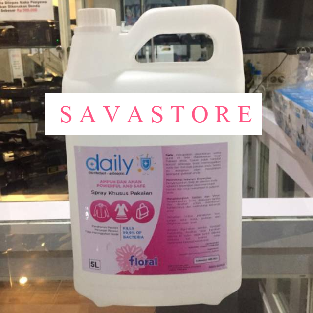 DESINFEKTAN DAILY DISINFEKTAN CAIR ANTISEPTIC BACTERIAL 5 LITER KHUSUS UNTUK PAKAIAN