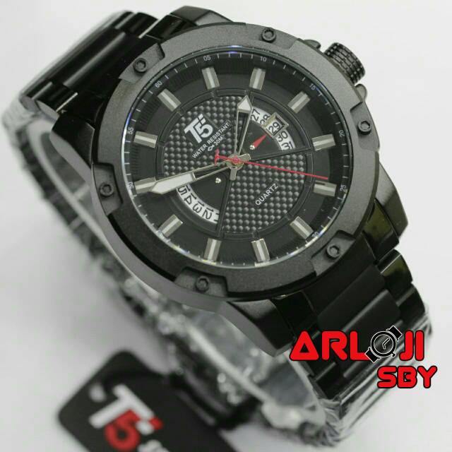 Jam tangan pria T5 H3569 original plus paper bag tahan air