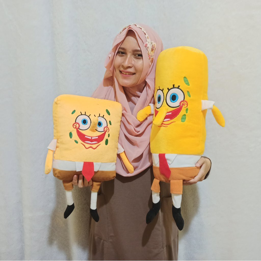 Boneka SPONGEBOB SEPASANG M  bantal dan guling