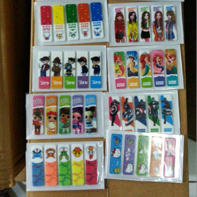 

Post it plastik mix motif 12pcs
