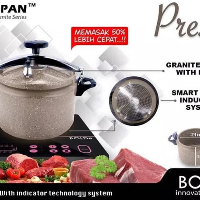 PANCI PRESTO BOLDE 24CM - GRANITE COATING - ANTI LENGKET