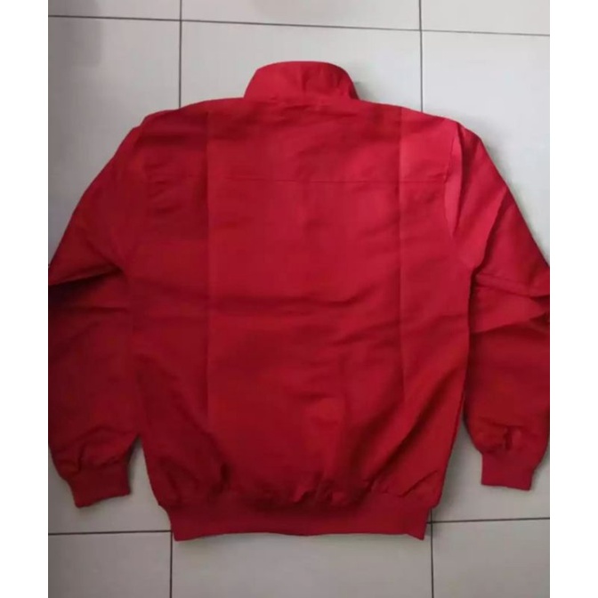 Jaket Harrington Smith Playmaker Polos WP Red Ada Saku Dalam Big Size