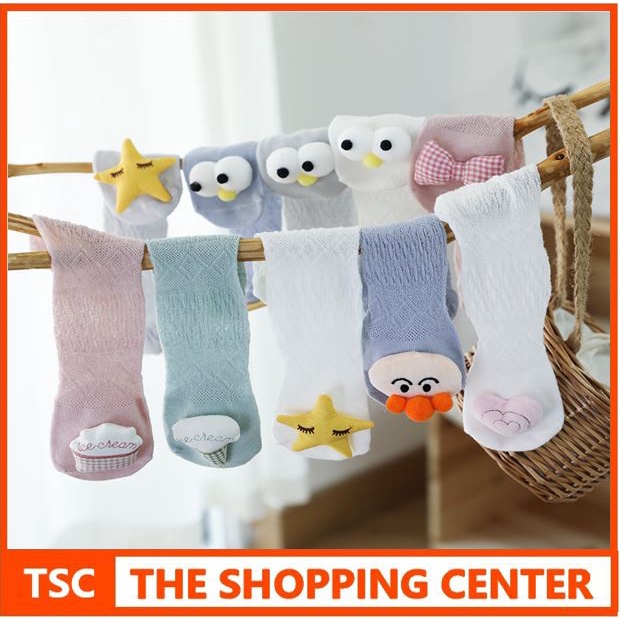 TSC -  GGB Kaos Kaki Panjang Bayi Boneka 3D