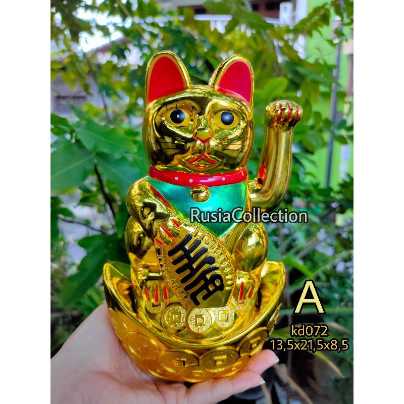 LUCKY CAT JUMBO / MINI PAJANGAN MANEKI KUCING HOKI KUCING REJEKI KEBERUNTUNGAN