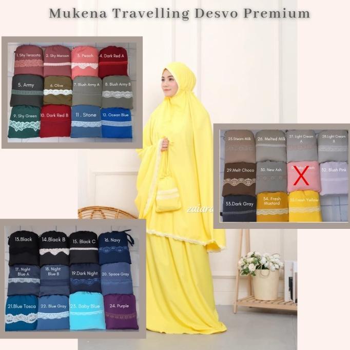 zaiara mukena travelling parasut premium terbaru