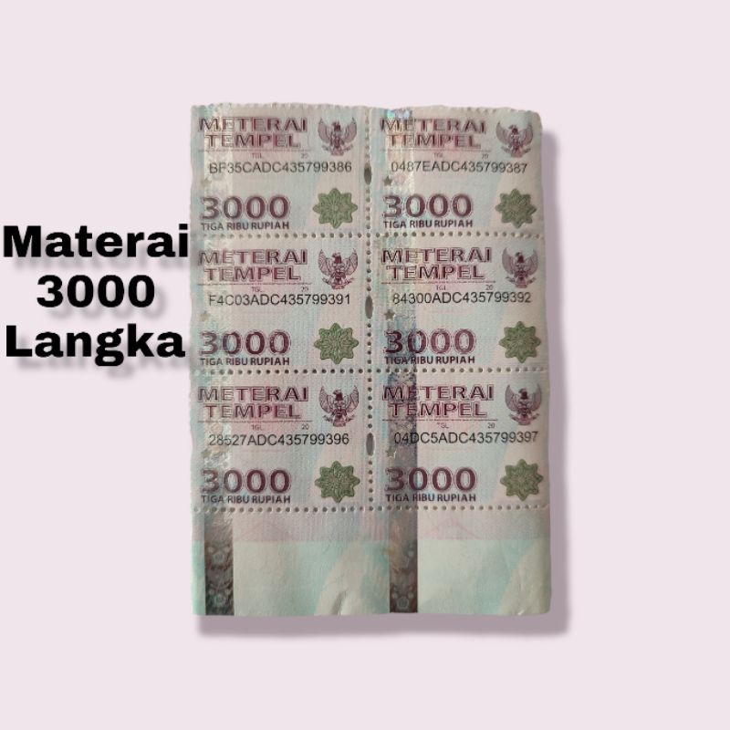 

Materai 3000 Langka