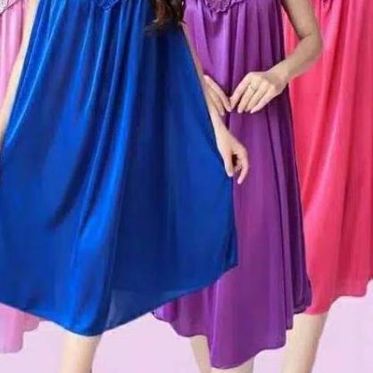 ➻ / GARANSI ORI ☆ Lingerie JUMBO Baju Tidur Sexy Satin LD 120cm ✾