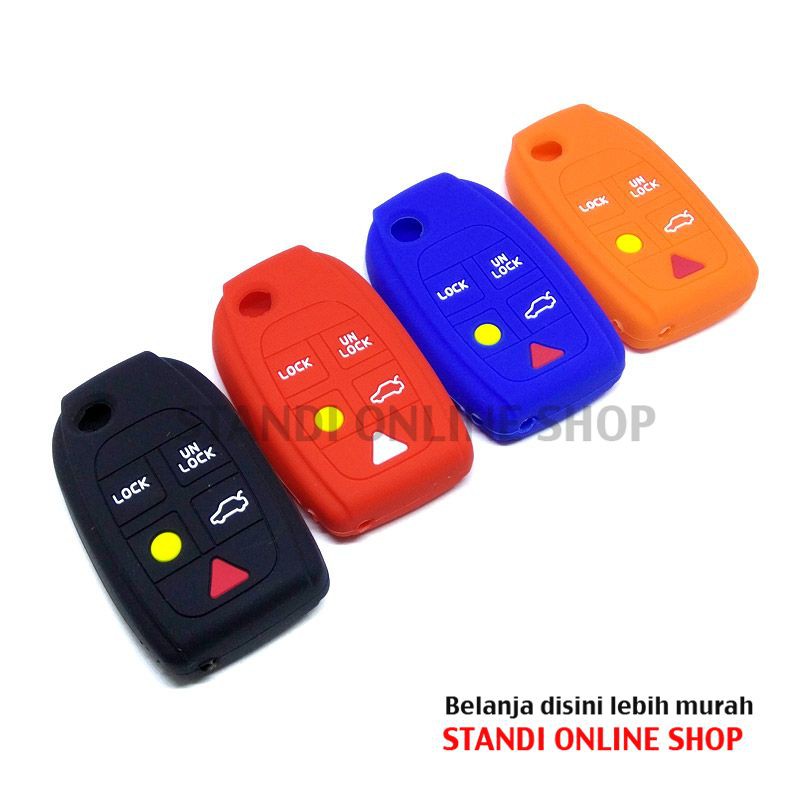 Kondom Kunci Silikon Remote Cover Flipkey Volvo S40 S60 S80 XC90