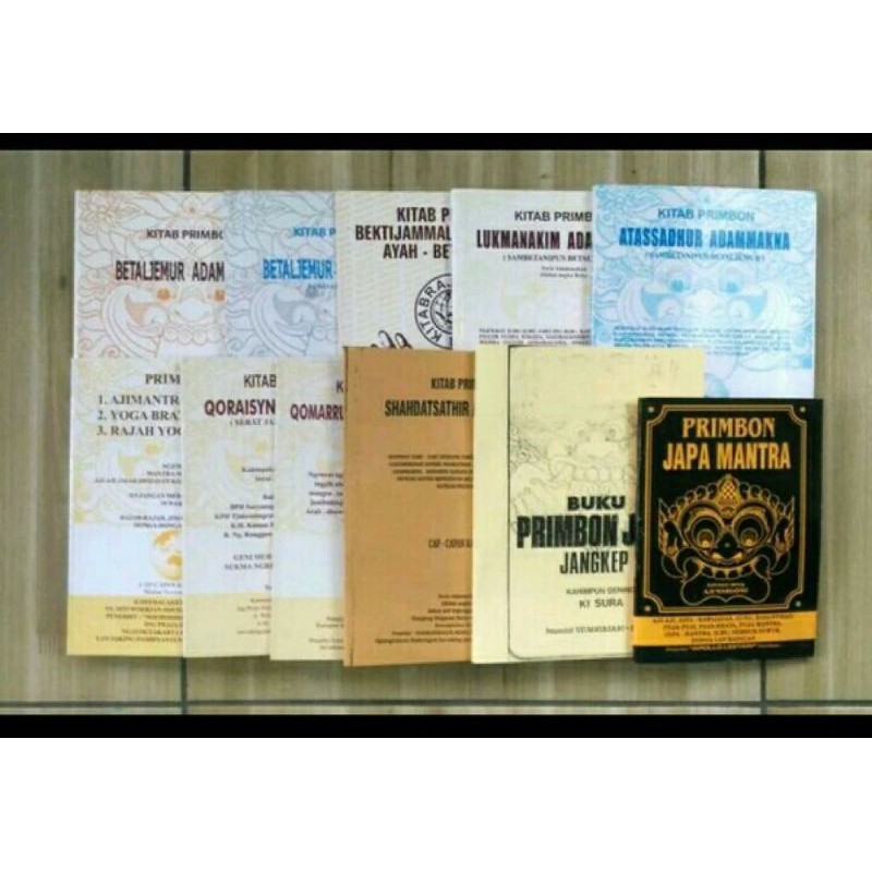 Paket 10 Buku Primbon Jawa