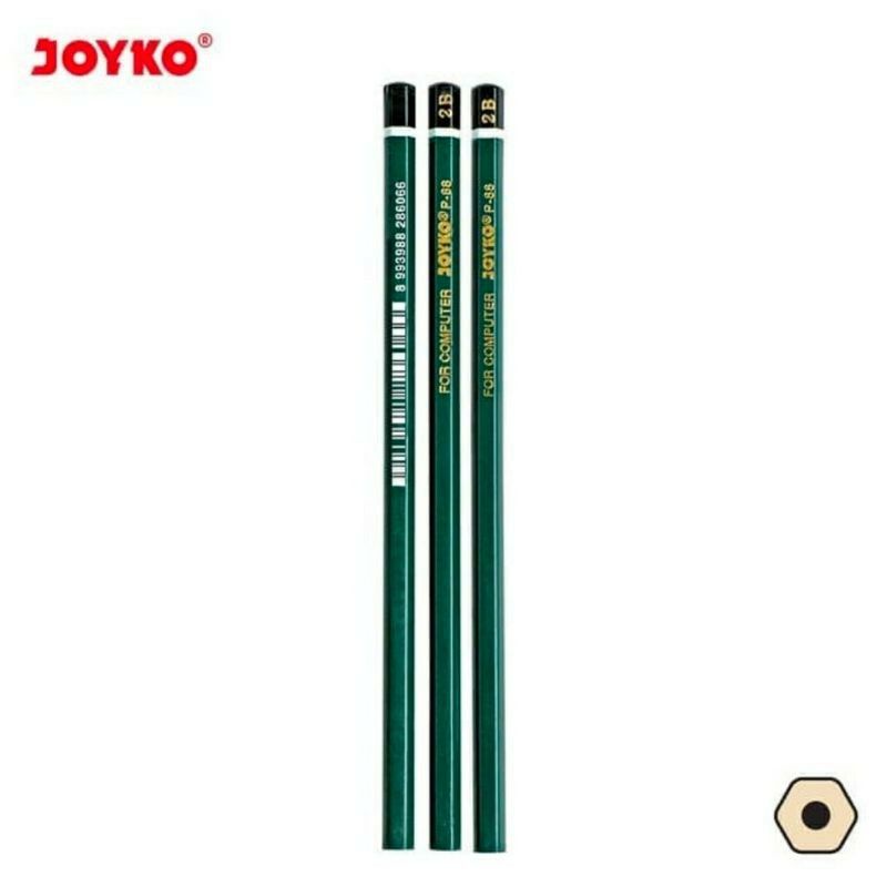 [1LUSIN] Pensil Kayu Joyko P-88 2B / Pensil Raut