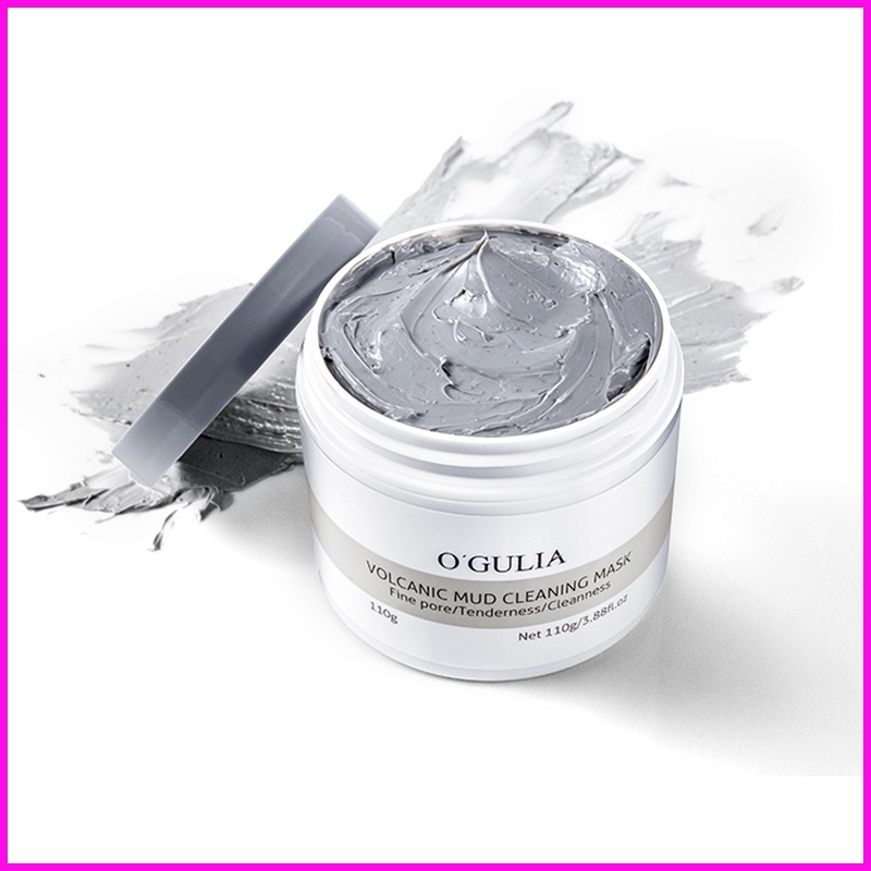 【READY STOCK】O'GULIA Volcanic Mud Facial Whitening Clay Mask 110gr|Blackhead Removal Masker Wajah