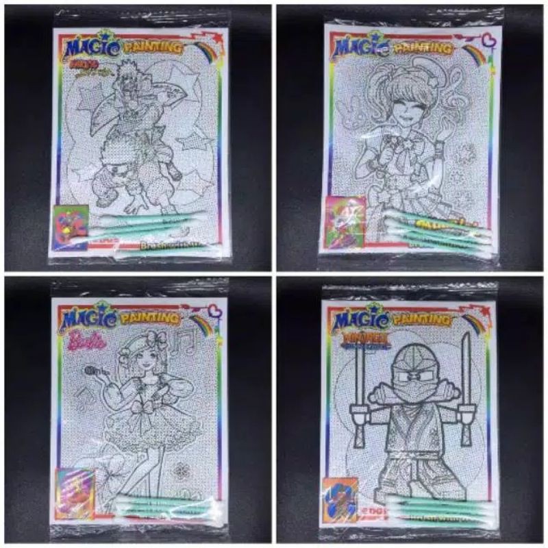 

magic painting mewarnai pakai air