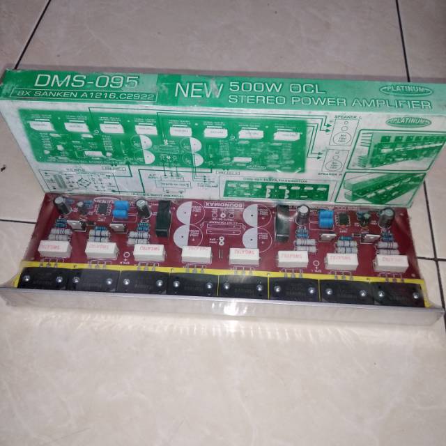 KIT NEW 500W OCL STEREO POWER AMPLI SANKEN - DMS 095