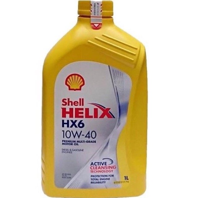 OLI SHELL HELIX HX6 10W40 1L PREMIUM MULTI GRADE MOTOR OIL UTK MESIN MOBIL BENSIN DIESEL|MOTOR MATIC