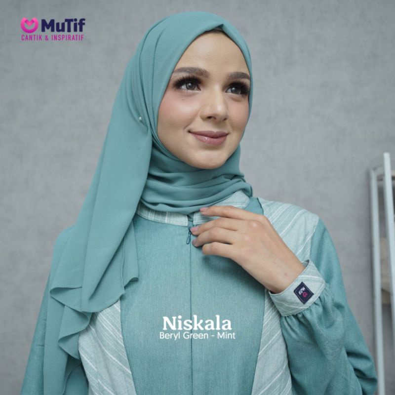 GAMIS MUTIF NISKALA BERYL GREEN