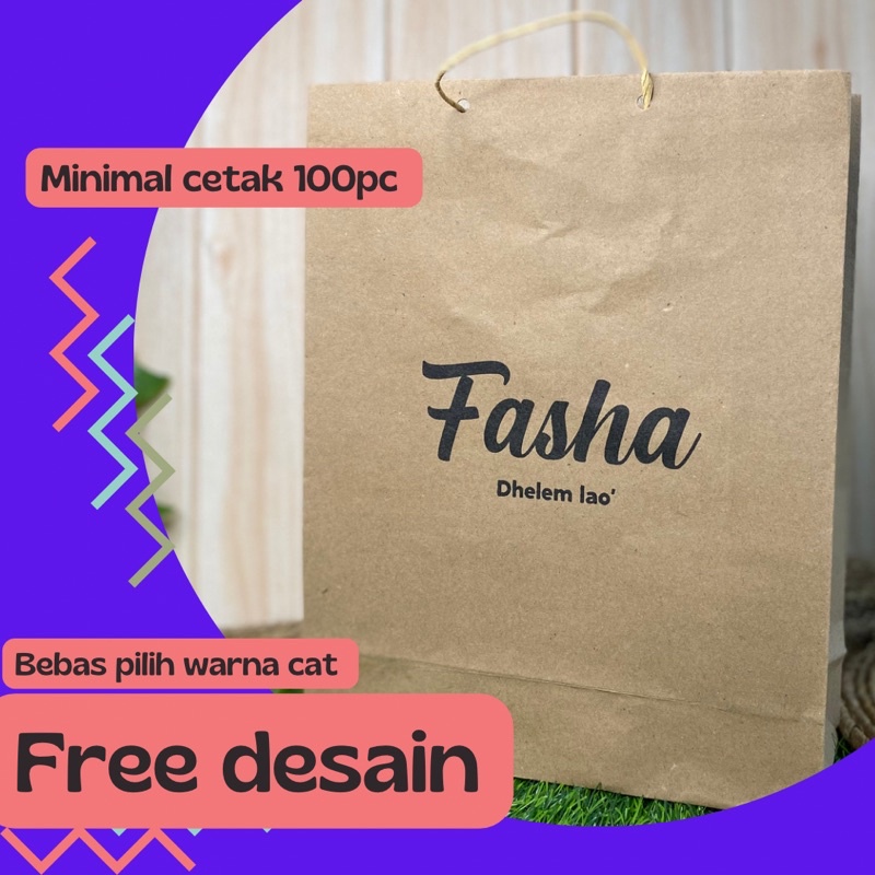 

paperbag FREE CETAK/FREE DESAIN