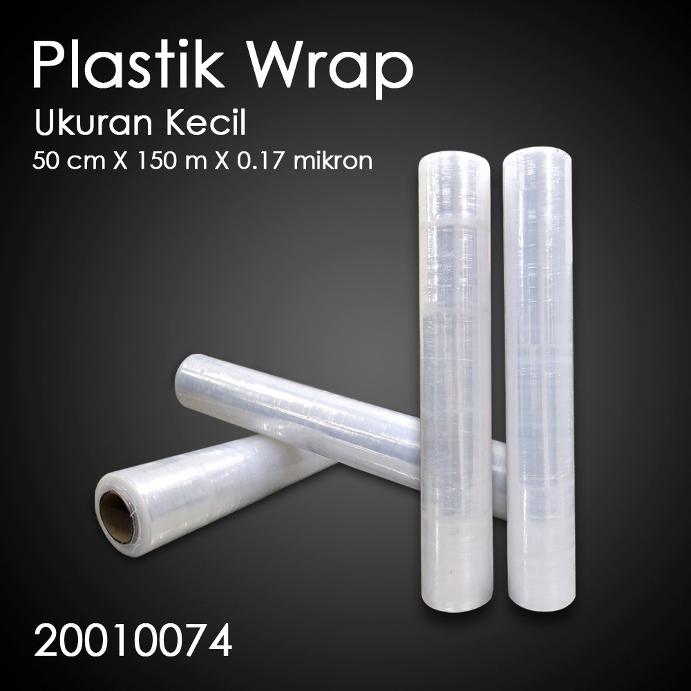 

PLASTIK WRAPPING 50CM X 150M STRETCH FILM PUTIH PLASTIC WRAP