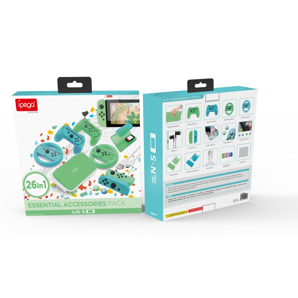 Nitendo switch bundle 26in1 accessories essential kit Ipega pg sw053