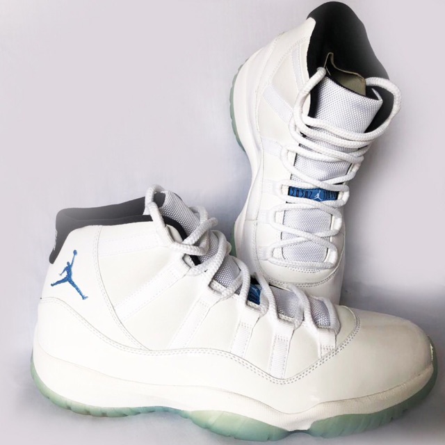 Air jordan 11 retro white legend blu black uk. 9.5/us. 10.5